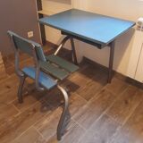 Retro vintage school desk