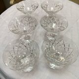 Lot de coupes en cristal st. louis