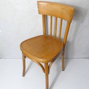 Ancienne chaise bistrot Baumann en bois courbé