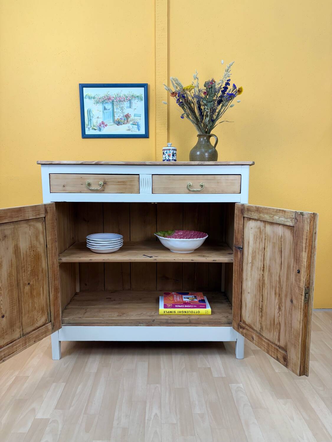 Antique wooden sideboard