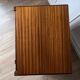 Meuble de rangement teck et chrome
