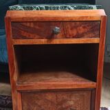 Art Deco style bedside table in marble