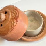 ART NOUVEAU Terracotta BUTTER DISH