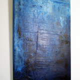 Tableau bleu profond Yannick Leniger