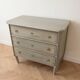 Retro wooden chest of drawers painted grey