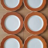6 dessert plates Gien