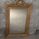Miroir doré ancien motif floraux 19eme