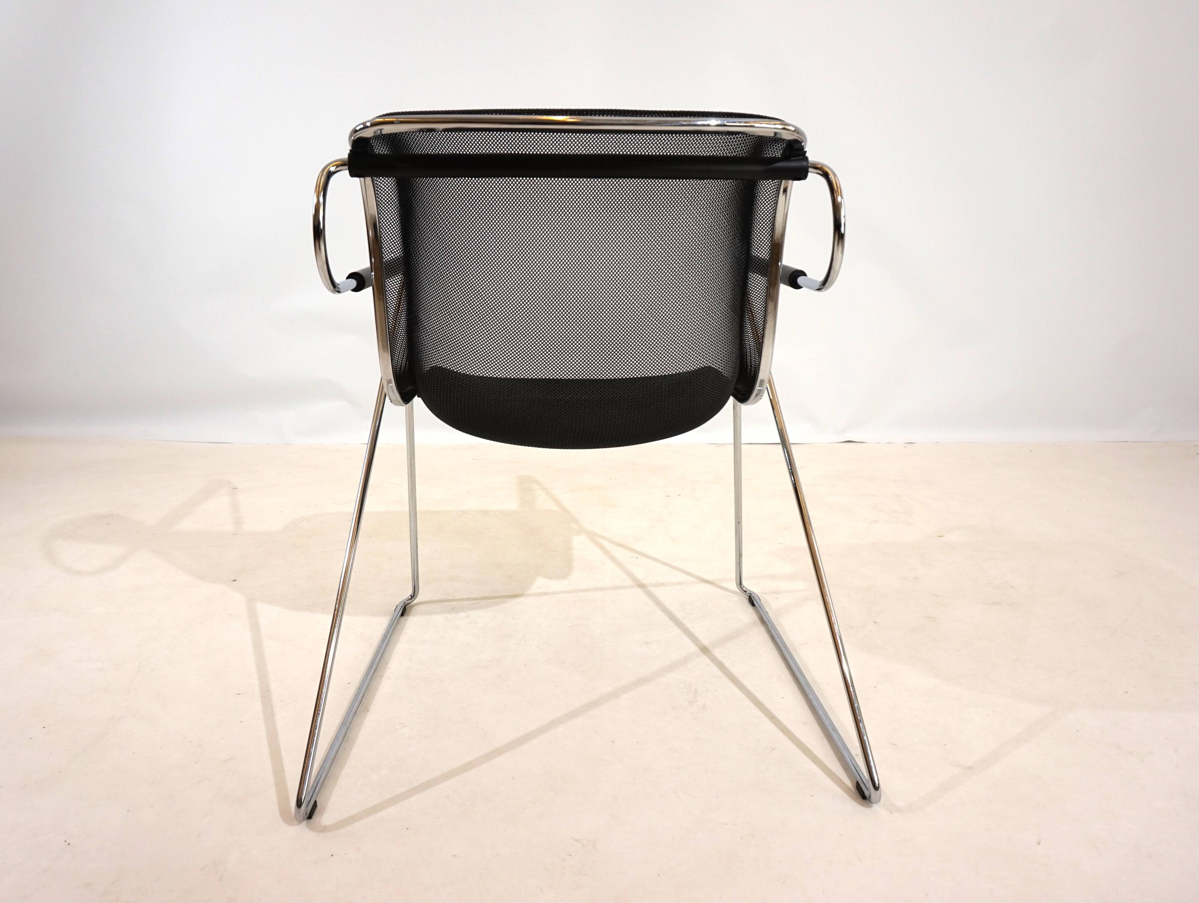 Set of 6 Castelli Penelope dining/conference chairs by Charles Pollock