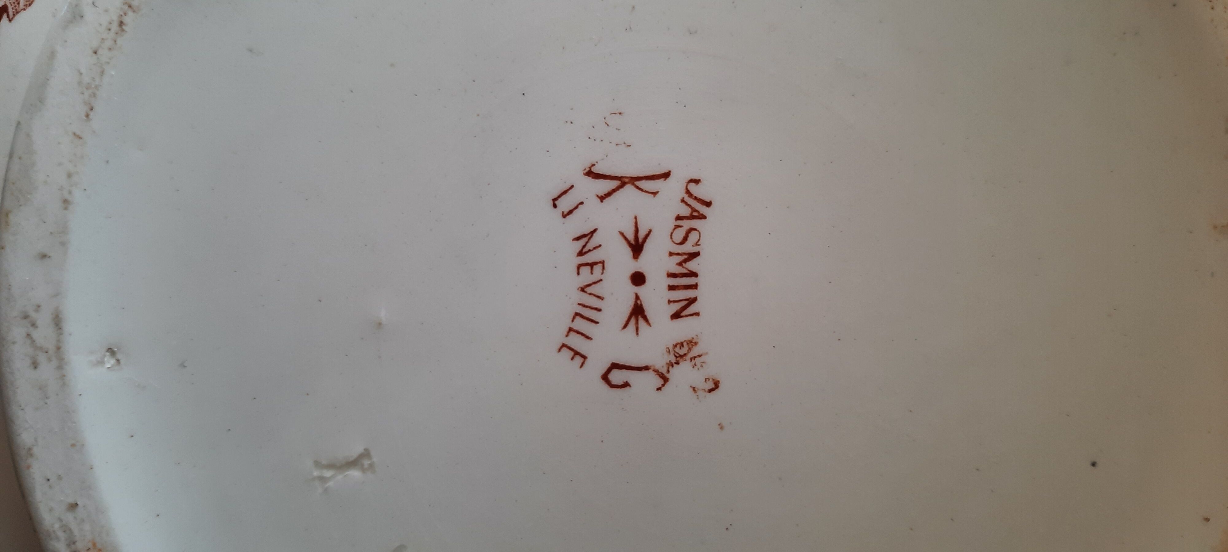 Broc de toilette ancien Jasmin de Luneville