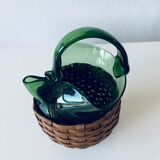 Blown glass pitcher