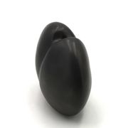 Vase noir en porcelaine de Jacqueline et Tim Orr, années 70