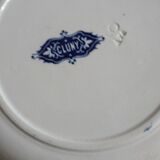 Old earthenware plate Sarreguemines model Cluny XIXth