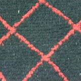 Vintage ancestral black Berber rug in wool