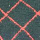 Vintage ancestral black Berber rug in wool