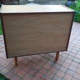 Showcase cabinet chest of drawers spindle foot