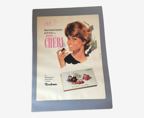 Publicité vintage à encadrer mon chéri