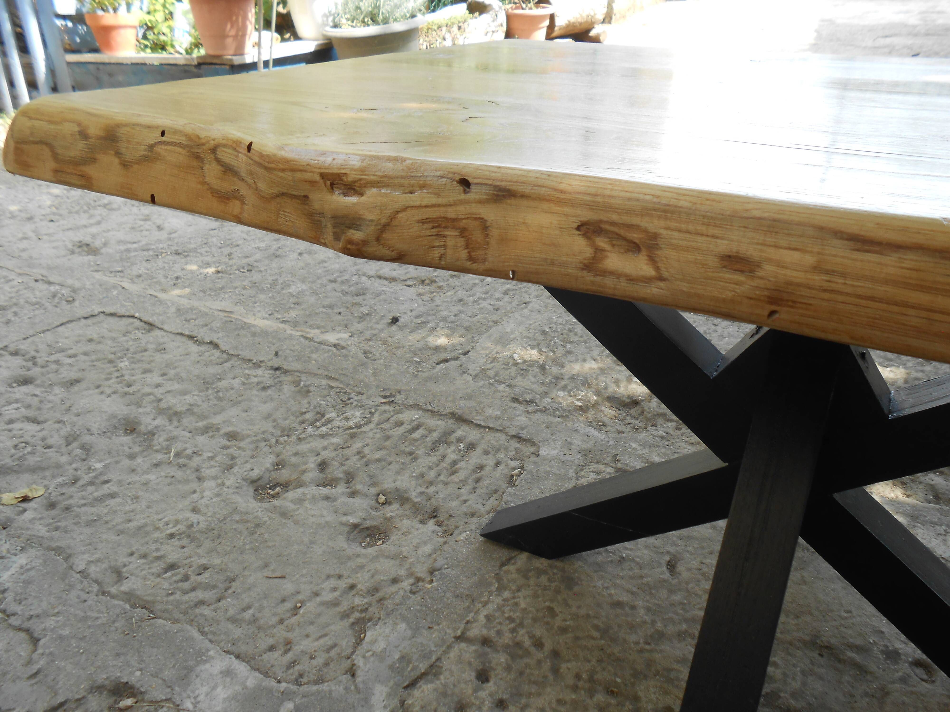 solid wood coffee table chestnut from France