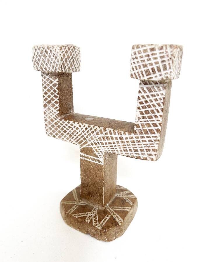 Bougeoir marocain pierre– artisanal, circa 1970