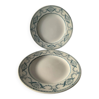 2 assiettes anglaises copeland