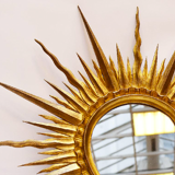 Gilded sun mirror diameter 83cm