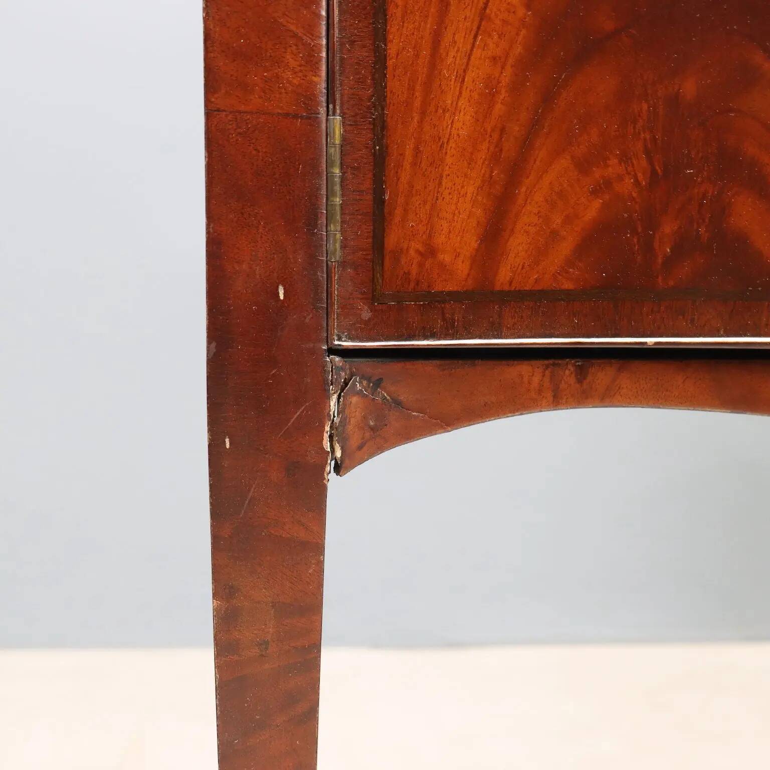 Antique mahogany sideboard with drawers, Italy, late 19th century.