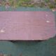Vintage brutalist farmhouse stool bench