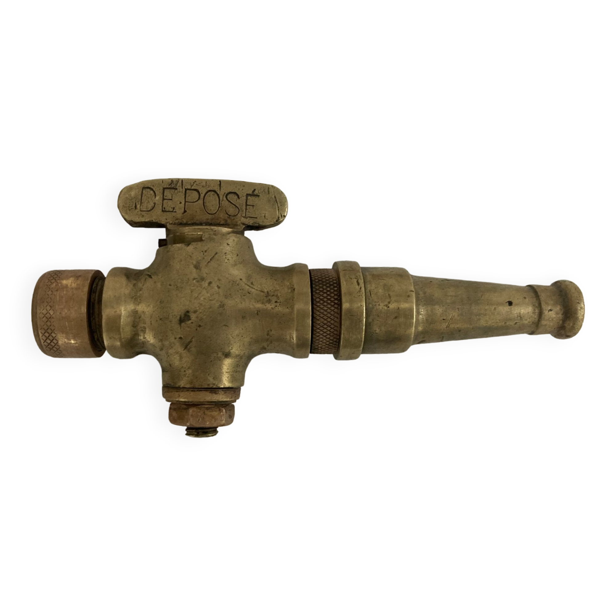 Adjustable solid brass garden lance