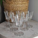 Stemmed liqueur glasses