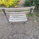 Folding bistro chair with slats