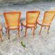 Lot de 6 chaises cannées