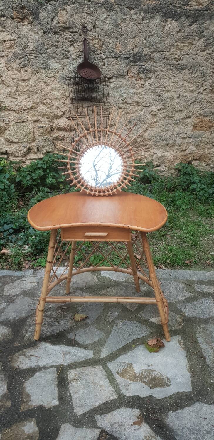 1960s rattan hairdresser's chair