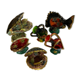 Vallauris ceramic lamp set