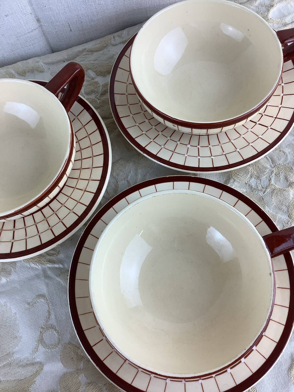 Longchamp Antique Cups & Saucers