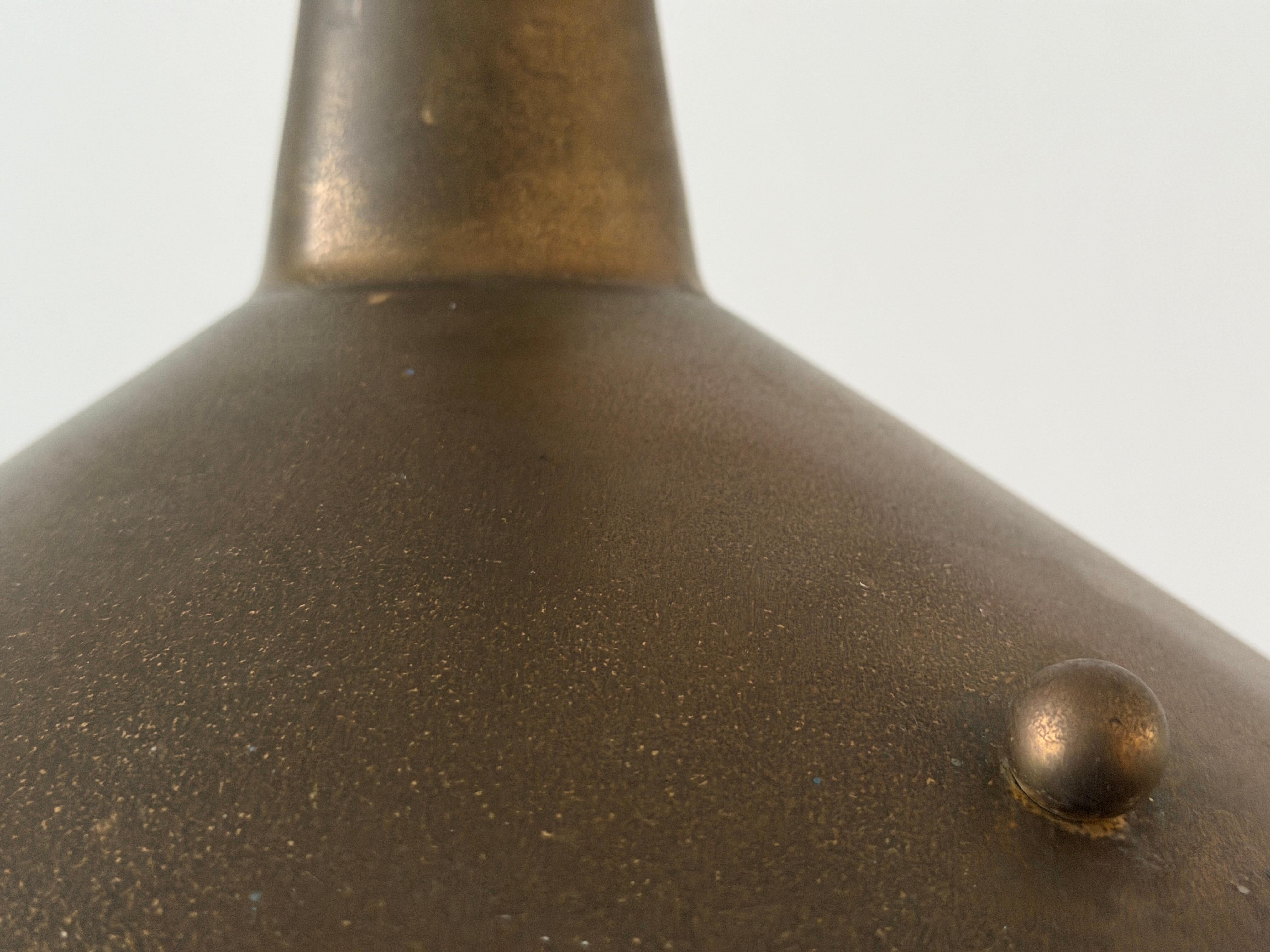 Modern brass ceiling light from the mid-century, 1950s, Italy.