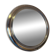 Miroir rond en métal , Italie années 1970