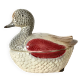 Canard en céramique barbotine