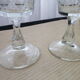 Set de 5 verres à vin en verre décor gravé croisillons