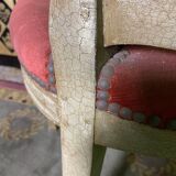 Suite of 8 chairs bars style Louis XVI 1950