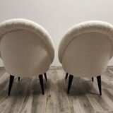 Paire de fauteuils du milieu du siècle restaurés