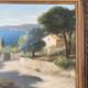 Tableau ancien, paysage provençal, signé, XXe siècle