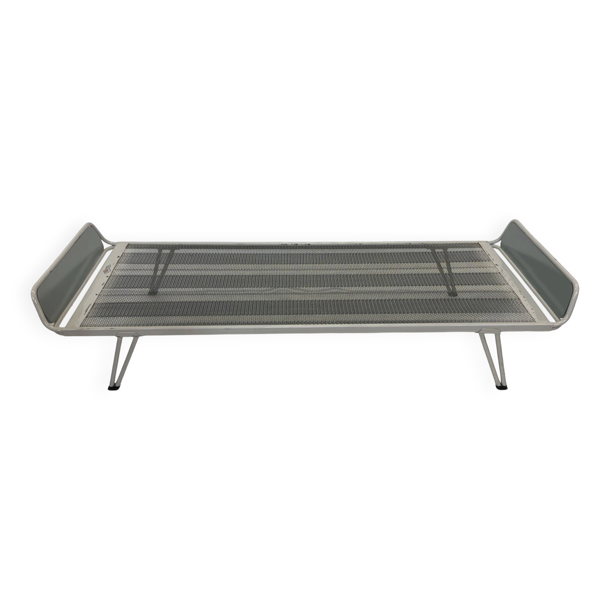 Vintage daybed 1960s minimalist metal from the Netherlands design