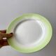set of 6 pastel gradient light green dessert plates 40s-50s