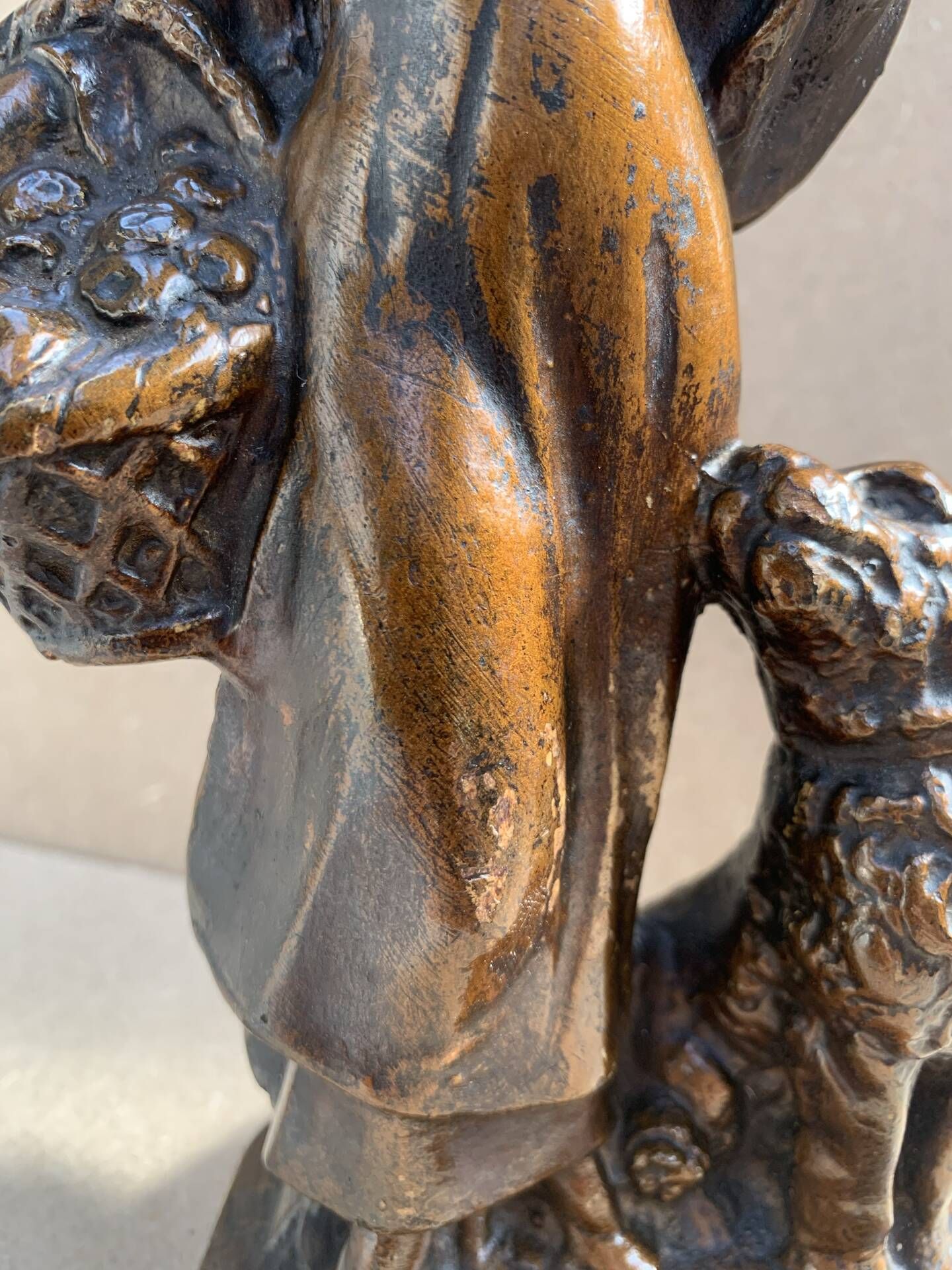 Statuette plâtre Art Nouveau