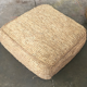 Pouf square floor cushion in natural bohemian jute raffia