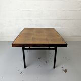 Metal and ceramic coffee table