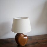 1960s free form wooden bedside lamp