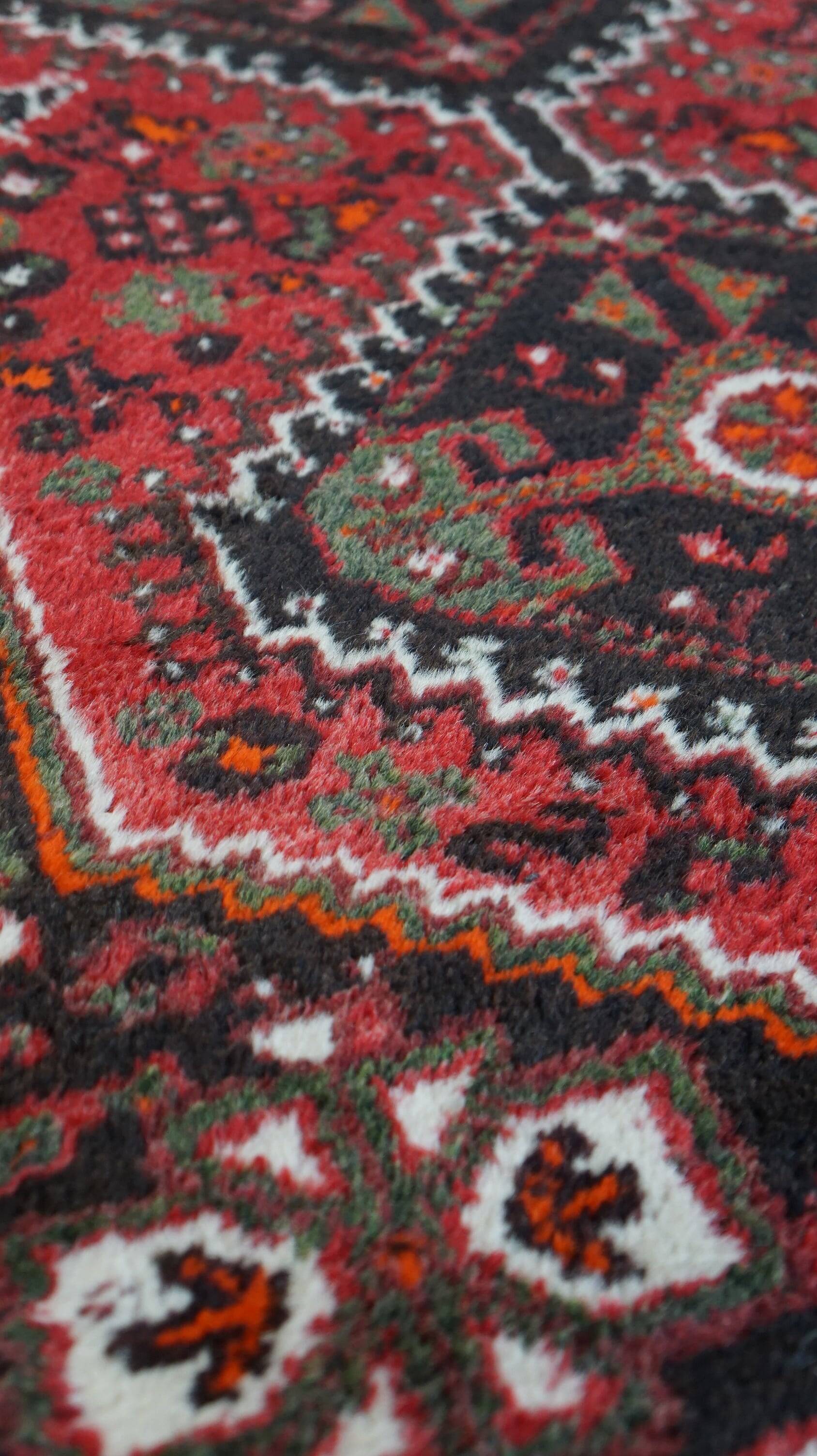 Tapis oriental antique rouge/marron 135x87cm