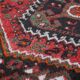 Tapis oriental antique rouge/marron 135x87cm