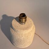 1960 travertine bedside lamp