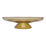 Mid-century yellow bowl on foot